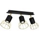Lampa sufitowa DANTE Black/Gold 3xGU10