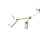 Lampa sufitowa IRIS White/Gold 3x mini GU10