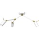 Lampa sufitowa IRIS White/Gold 3x mini GU10