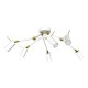 Lampa sufitowa IRIS White/Gold 6x mini GU10