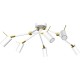 Lampa sufitowa IRIS White/Gold 6x mini GU10