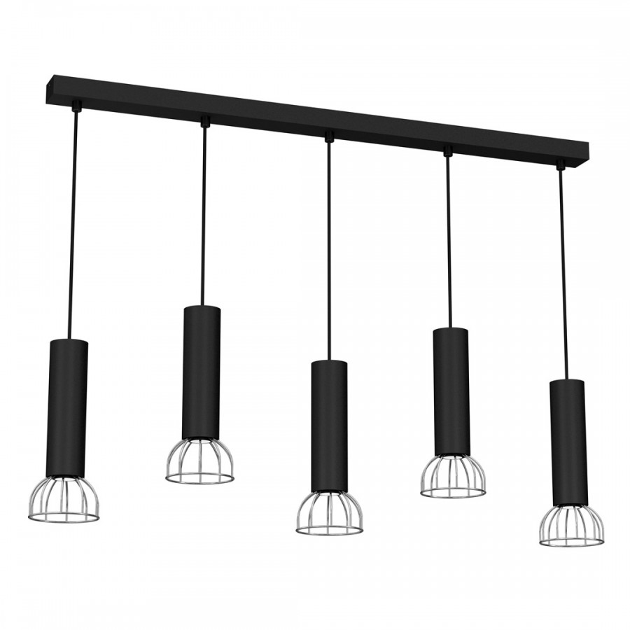 Lampa Wisząca DANTE BLACK/SILVER 5xGU10