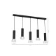Lampa Wisząca DANTE BLACK/SILVER 5xGU10