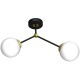 Lampa sufitowa JOY BLACK / GOLD 2xE14