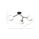 Lampa sufitowa JOY BLACK / GOLD 3xE14