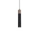 Lampa wisząca SOLO SAWN BLACK / PATINATED WOOD 1x mini GU10