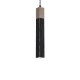 Lampa wisząca SOLO SAWN BLACK / PATINATED WOOD 1x mini GU10