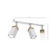 Lampa sufitowa SOLO SAWN WHITE / PATINATED WOOD 3x mini GU10