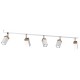 Lampa sufitowa SOLO SAWN WHITE / PATINATED WOOD 5x mini GU10