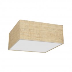 Lampa sufitowa MARSHALL WHITE / RATTAN 3xE27