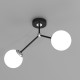 Lampa sufitowa JOY BLACK 2xE14