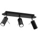 Lampa sufitowa PRESTON BLACK/CHROME 3x mini GU10