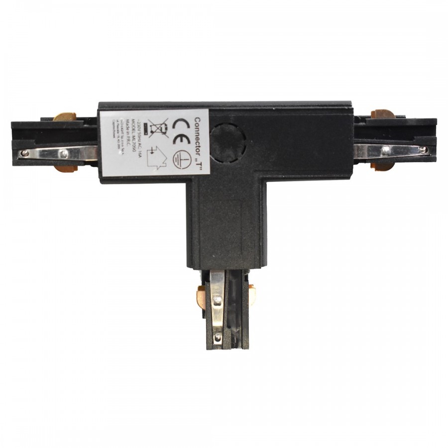 Łącznik Lampy Track Light Black 3 Circuit Typ: T DL