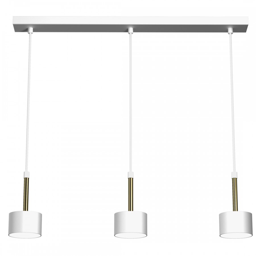 Lampa wisząca ARENA WHITE/GOLD 3xGX53