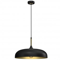 Lampa wisząca LINCOLN BLACK/GOLD 1xE27