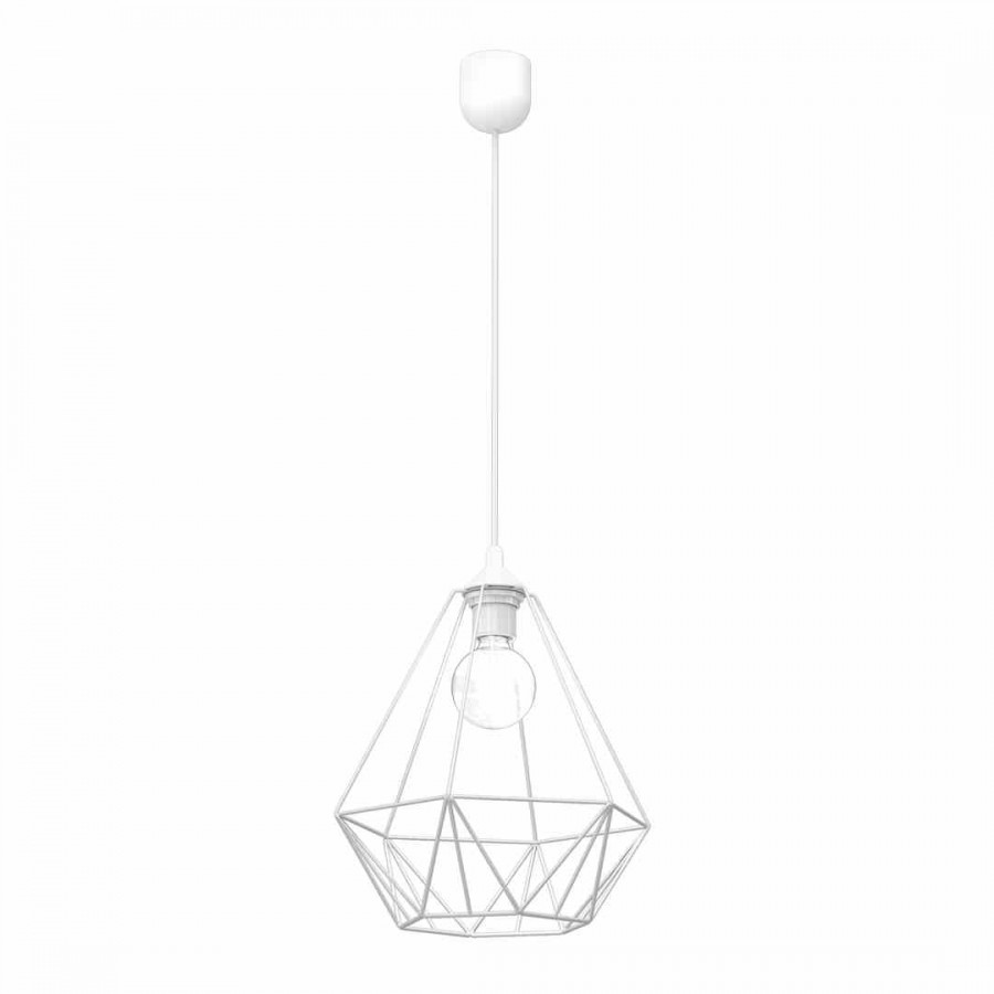 Lampa wisząca BASKET WHITE 1xE27