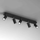 Lampa sufitowa PRESTON BLACK/CHROME 5x mini GU10