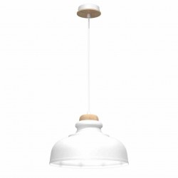 Lampa wisząca ASMUND WHITE1xE27 30cm