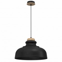 Lampa wisząca ASMUND BLACK 1xE27 40cm