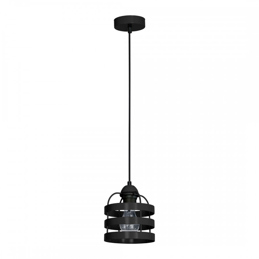 Lampa wisząca LARS BLACK 1xE27