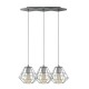 DIAMOND GRAY LAMPA WISZĄCA 3 PŁ