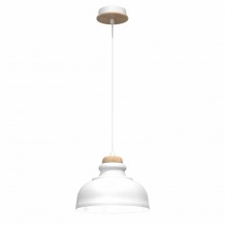 Lampa wisząca ASMUND WHITE1xE27 20cm