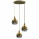 Lampa wisząca MONTE GOLD 3xE27