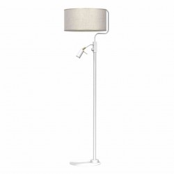 Lampa podłogowa LINO BIEL / LEN 1xE27 + 1x mini GU10