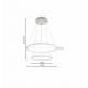 LAMPA WISZĄCA ORION WHITE 53W LED