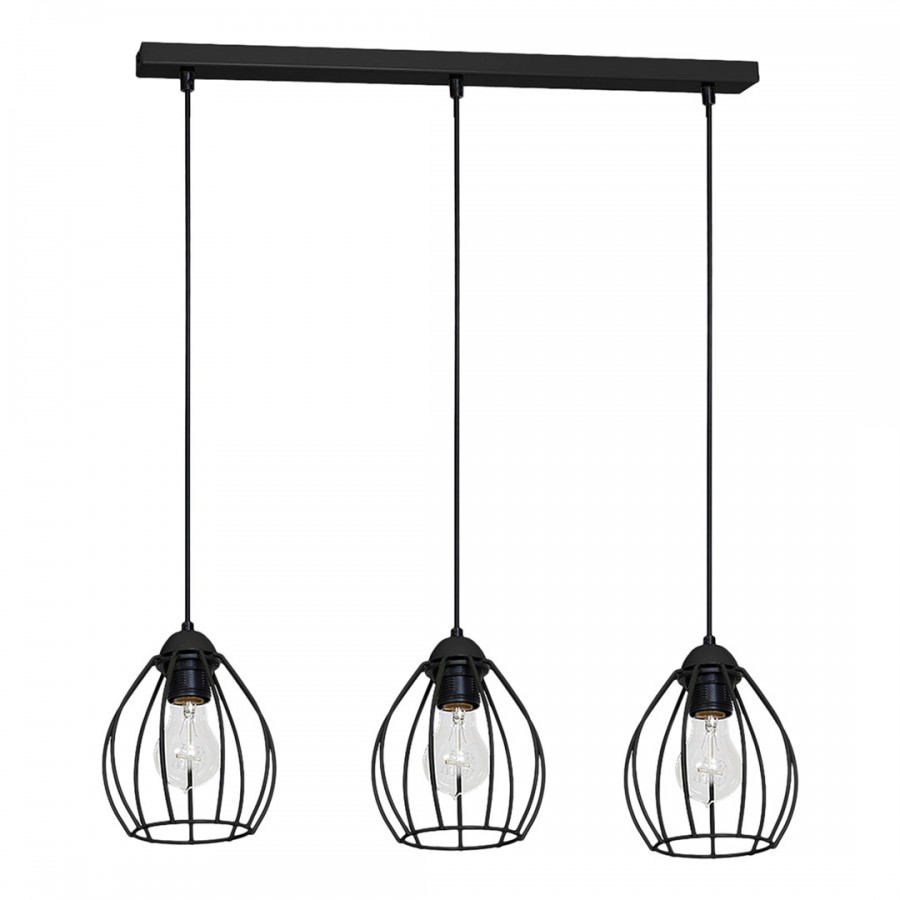 Lampa Wisząca DON BLACK 3xE27