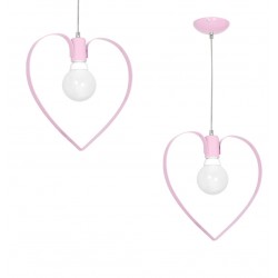 Lampa wisząca AMORE PINK 1xE27