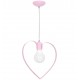 Lampa wisząca AMORE PINK 1xE27