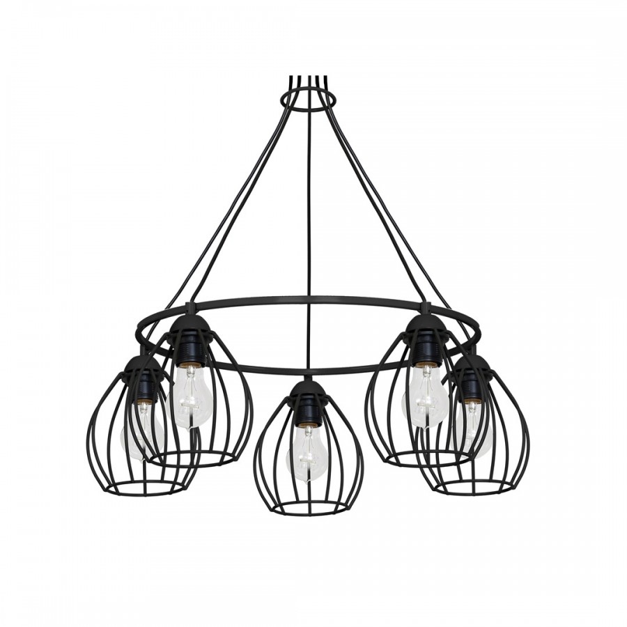 Lampa Wisząca DON BLACK 5xE27