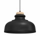 Lampa wisząca ASMUND BLACK 1xE27 30cm