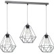 Lampa wisząca BASKET GRAY 3xE27