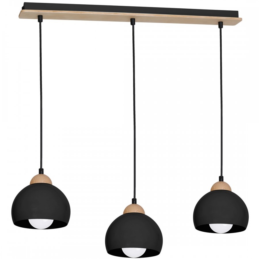 Lampa wisząca DAMA BLACK 3xE27