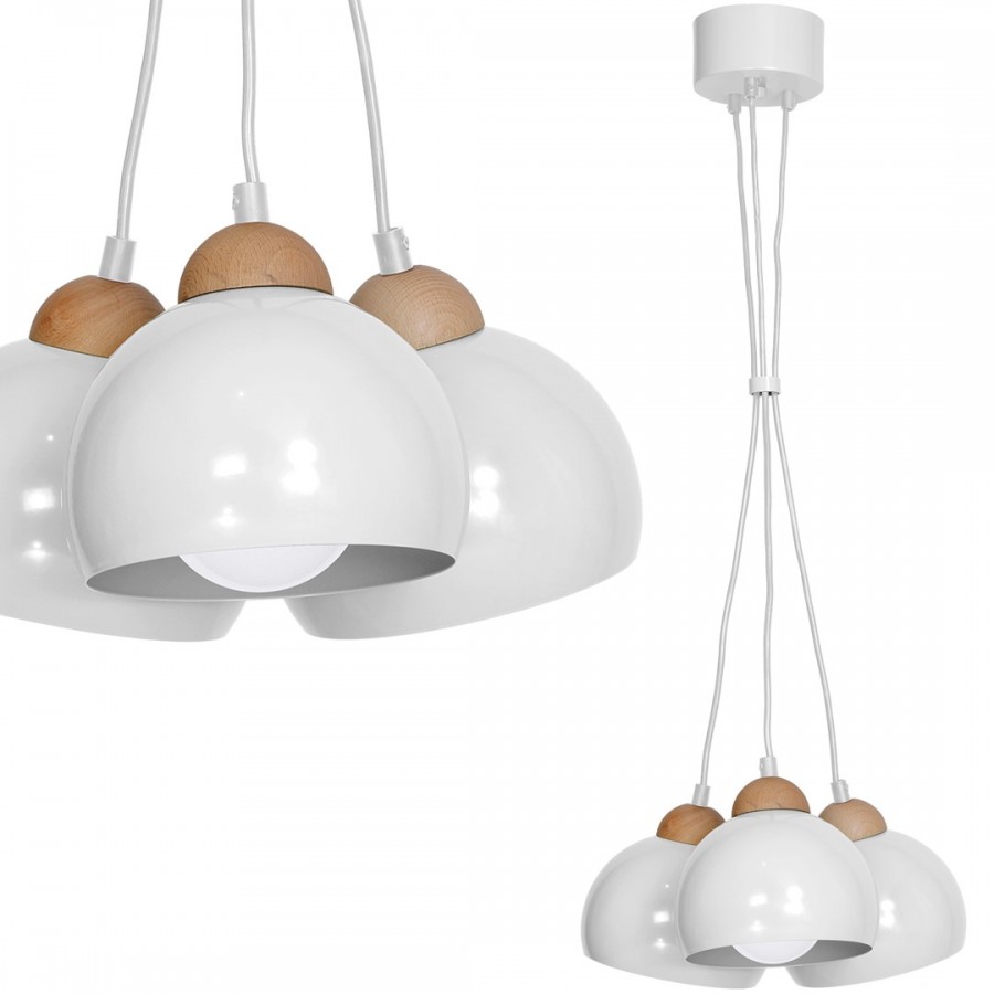 Lampa wisząca DAMA WHITE 3xE27