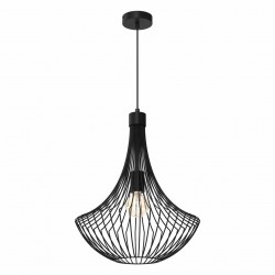 Lampa wisząca CESTA BLACK 1xE27