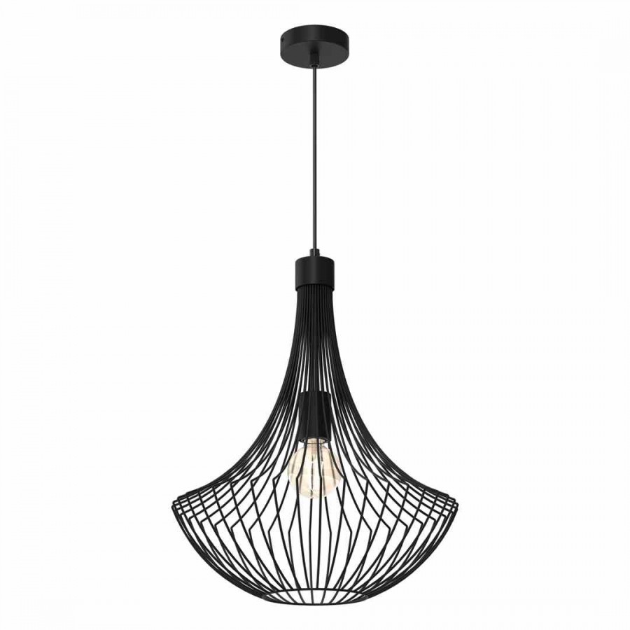 Lampa wisząca CESTA BLACK 1xE27