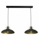 Lampa wisząca FELIX BLACK/GOLD 2xE27