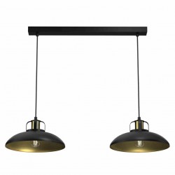 Lampa wisząca FELIX BLACK/GOLD 2xE27