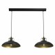 Lampa wisząca FELIX BLACK/GOLD 2xE27