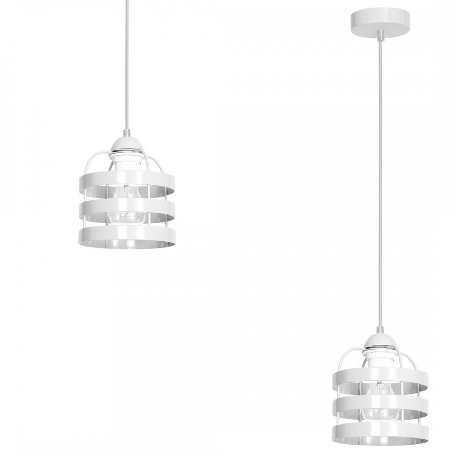 Lampa wisząca LARS WHITE 1xE27