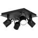 Lampa sufitowa PICO BLACK 4xGU10