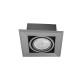 LAMPA PODTYNKOWA BLOCCO SZARY 1x7W GU10 LED