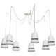 Lampa Wisząca APOLLO WHITE 7xE27