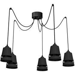 Lampa Wisząca APOLLO BLACK 5xE27