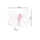 Kinkiet MOTYL 2 PINK 1xE27