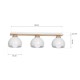 Lampa sufitowa DAMA WHITE 3xE27