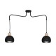 Lampa Wisząca CAPRI BLACK 2xE27